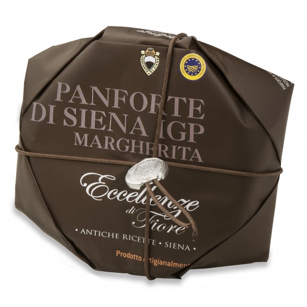 Fiore - Panforte di Siena dal 1827 - Panforte di Siena I.G.P. Margherita - Eccellenze di Fiore - Incartato a Mano - 227 g
