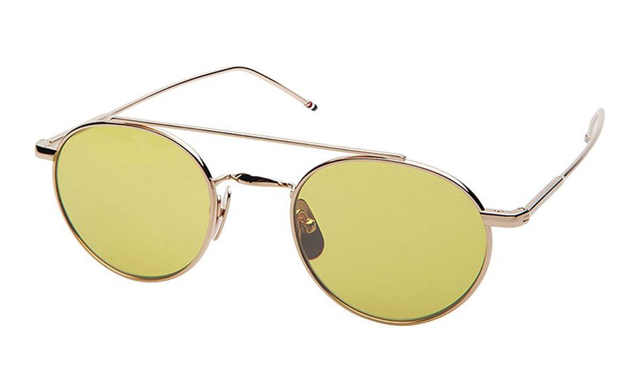 Thom Browne - Shiny 12K Gold & Yellow Sunglasses - 12K Gold