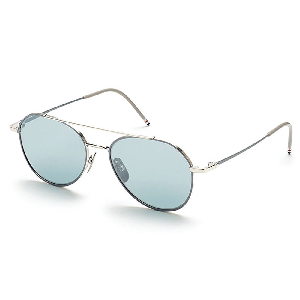 TB124 - Silver And Brown Aviator Sunglasses