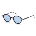 Thom Browne - Round Black Sunglasses with Red, White and Blue Frame - Thom Browne Eyewear