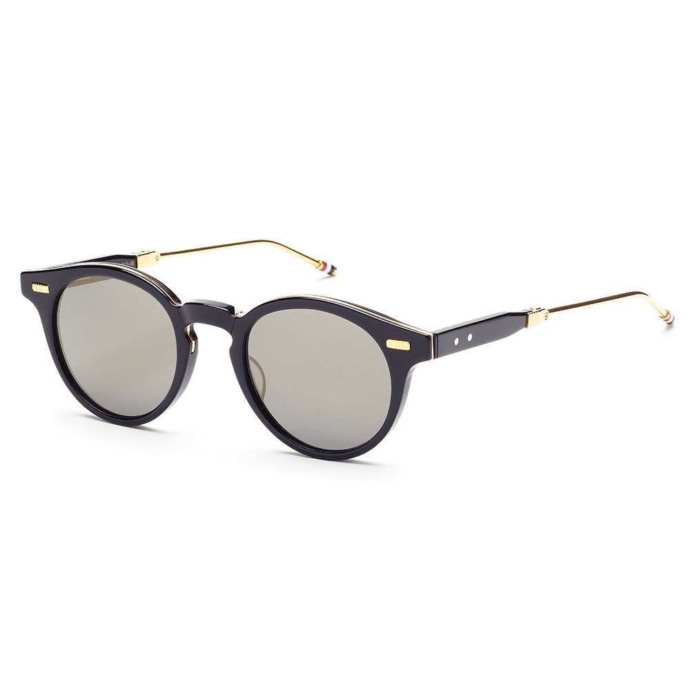 Thom Browne - Navy, Dark Grey & 18K Gold Sunglasses - Thom Browne Eyewear