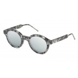 Thom Browne - Round Grey Tortoise Sunglasses - Thom Browne Eyewear
