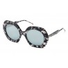 Thom Browne - Occhiali da Sole Tortoise Grigi Tondi di Grandi Dimensioni - Thom Browne Eyewear