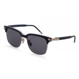 Thom Browne - Matte Black Sunglasses With Red, White And Blue Frame - Thom Browne Eyewear