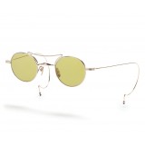 Thom Browne - Small Round Yellow Gold & Yellow Wrap Sunglasses - Thom Browne Eyewear