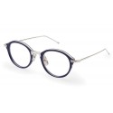 Thom Browne - Navy & Silver Optical Glasses - Thom Browne Eyewear