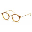 Thom Browne - Walnut & 18K Gold Optical Glasses - Thom Browne Eyewear