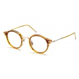 Thom Browne - Walnut & 18K Gold Optical Glasses - Thom Browne Eyewear