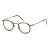 Thom Browne - Occhiali in Noce e Metallo Nero con Lente da Sole a Clip - Thom Browne Eyewear