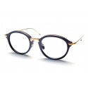 Thom Browne - Navy and Shiny 18K Gold Optical Glasses - Thom Browne Eyewear