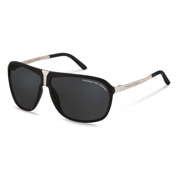 Porsche Design P8618A Matt Black Matt Silver Grey Sunglasses