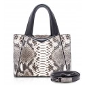 Ammoment - Vesper Bag Small in Python - Roccia - Luxury High Quality Leather Bag