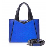 Ammoment - Vesper Bag Small in Python - Petale Blue - Luxury High Quality Leather Bag