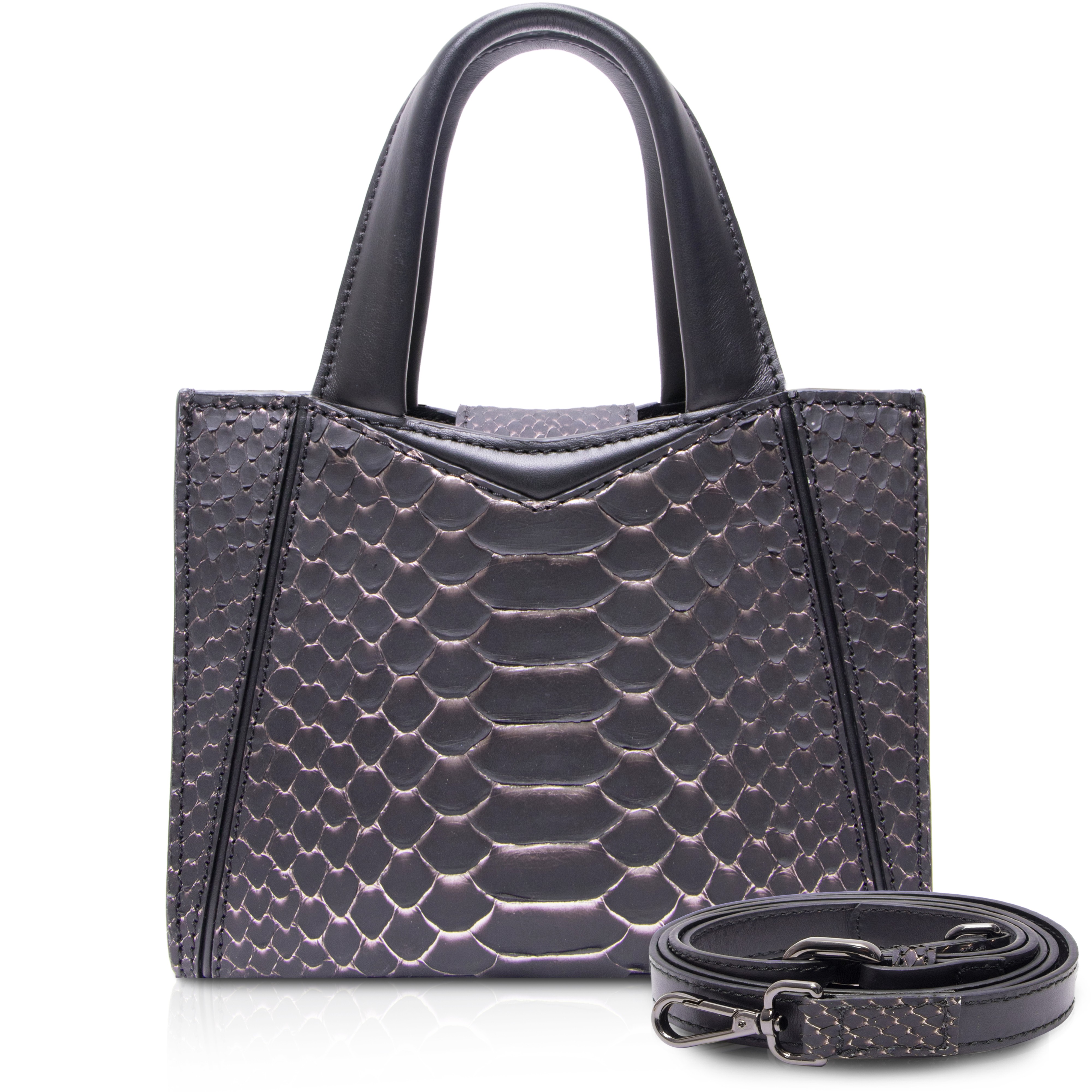 python leather bag