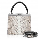 Ammoment - Jena Handbag Small in Python - Roccia - Luxury High Quality Leather Bag