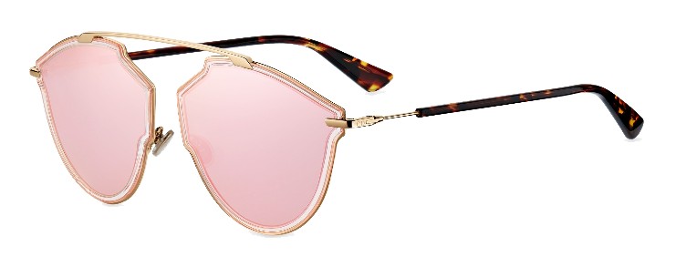Christian Dior So Real Rise Sunglasses Pink Gold And Silver Sell in a