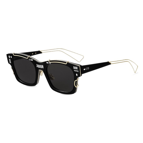 dior black and gold sunglasses