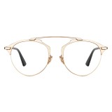 Dior - Eyeglasses - DiorSoRealO - Black & Gold - Dior Eyewear