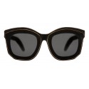 Kuboraum - Mask B2 - Gold Bordered - B2 BM BT GoldB - Sunglasses - Kuboraum Eyewear