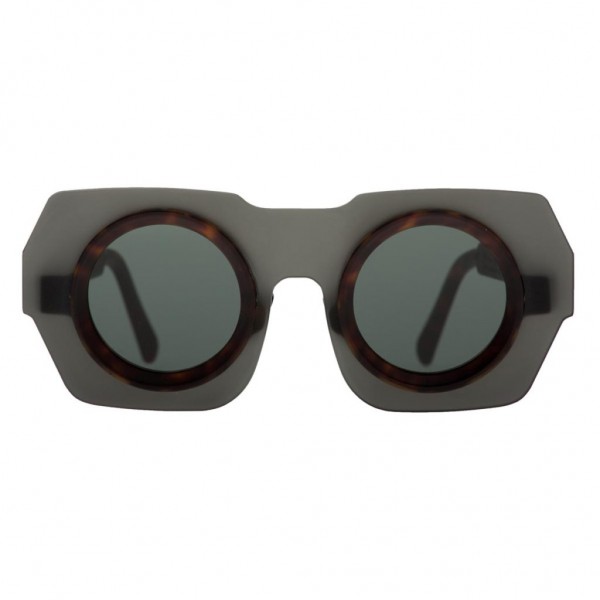 Kuboraum - Mask E3 - Tartaruga Opaco - E3 TM - Occhiali da Sole - Kuboraum Eyewear