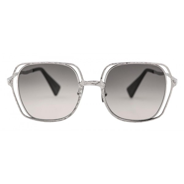 Kuboraum - Mask H14 - Silver & Grey - H14 SI - Sunglasses - Kuboraum Eyewear