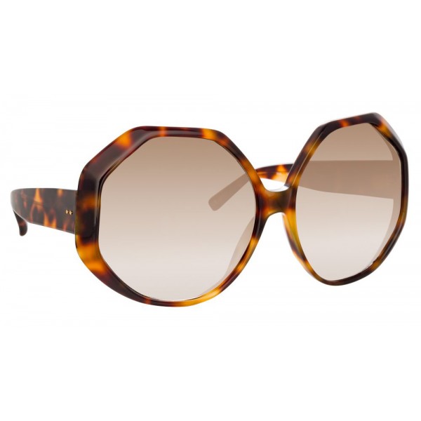 Linda Farrow - Occhiali da Sole Oversize 780 C2 - Tartaruga - Linda Farrow Eyewear