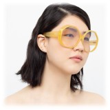 Linda Farrow - 780 C5 Oversized Sunglasses - Yellow - Linda Farrow Eyewear