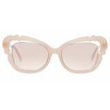 Linda Farrow - 824 C3 Cat Eye Sunglasses - Milky - Linda Farrow Eyewear