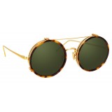Linda Farrow - 741 C5 Round Sunglasses - Tortoise - Linda Farrow Eyewear