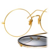 Linda Farrow - 741 C1 Round Sunglasses - Black & Gold - Linda Farrow Eyewear