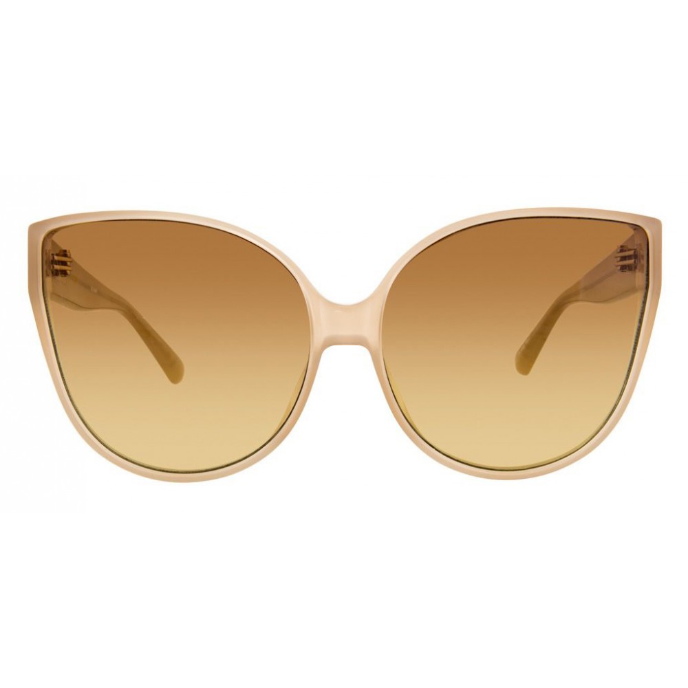 Linda Farrow - 656 C8 Cat Eye Sunglasses - Milky Tobacco - Linda Farrow ...