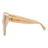 Linda Farrow - 656 C8 Cat Eye Sunglasses - Milky Tobacco - Linda Farrow Eyewear