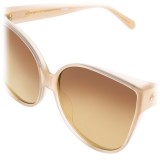 Linda Farrow - 656 C8 Cat Eye Sunglasses - Milky Tobacco - Linda Farrow Eyewear