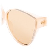 Linda Farrow - 656 C4 Cat Eye Sunglasses - Milky Peach - Linda Farrow Eyewear