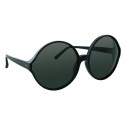 Linda Farrow - 657 C1 Round Sunglasses - Full Black - Linda Farrow Eyewear