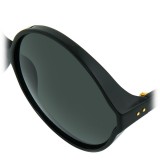 Linda Farrow - 657 C1 Round Sunglasses - Full Black - Linda Farrow Eyewear