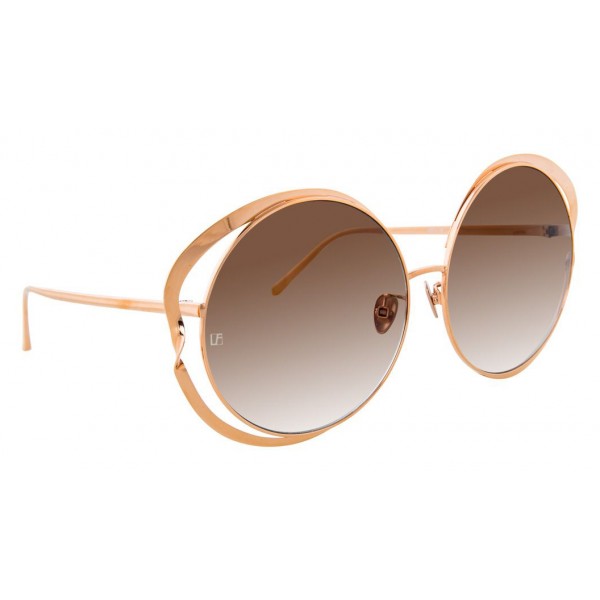 Linda Farrow - 660 C5 Round Sunglasses - Rose Gold - Linda Farrow Eyewear