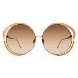 Linda Farrow - 660 C5 Round Sunglasses - Rose Gold - Linda Farrow Eyewear