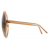 Linda Farrow - 660 C5 Round Sunglasses - Rose Gold - Linda Farrow Eyewear