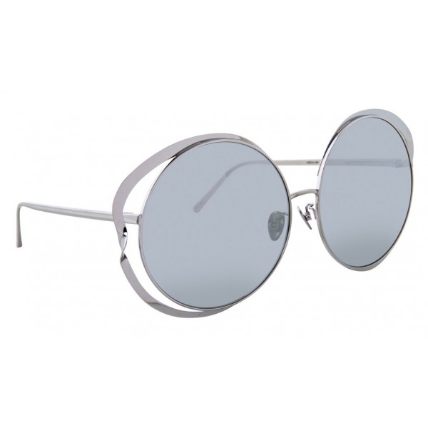 Linda Farrow - 660 C2 Round Sunglasses - White Gold - Linda Farrow Eyewear