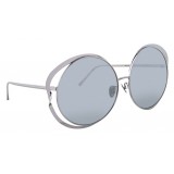 Linda Farrow - 660 C2 Round Sunglasses - White Gold - Linda Farrow Eyewear