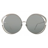 Linda Farrow - 660 C2 Round Sunglasses - White Gold - Linda Farrow Eyewear