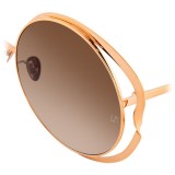 Linda Farrow - 660 C5 Round Sunglasses - Rose Gold - Linda Farrow Eyewear