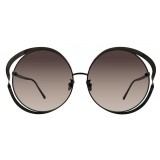 Linda Farrow - 660 C6 Round Sunglasses - Nickel - Linda Farrow Eyewear