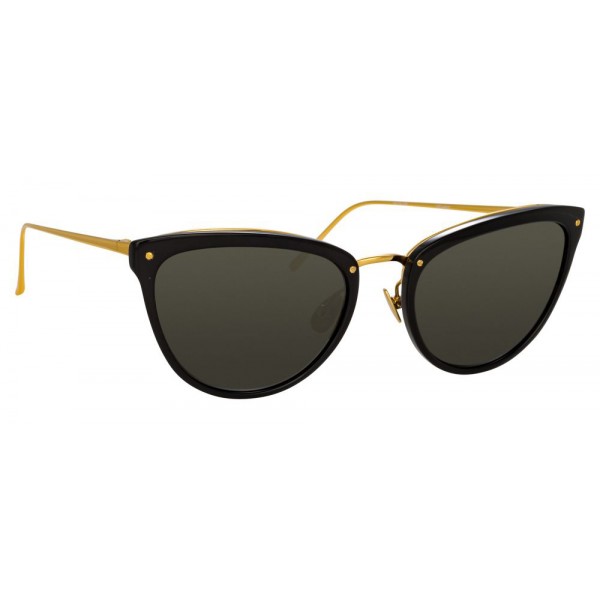 Linda Farrow - Occhiali da Sole Cat Eye 683 C1 - Neri - Linda Farrow Eyewear