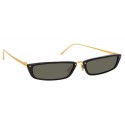 Linda Farrow - 838 C1 Rectangular Sunglasses - Black - Linda Farrow Eyewear