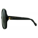 Linda Farrow - 596 C1 Oversized Sunglasses - Black - Linda Farrow Eyewear