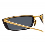 Linda Farrow - 838 C1 Rectangular Sunglasses - Black - Linda Farrow Eyewear