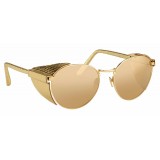 Linda Farrow - 300 C8 Round Sunglasses - Yellow Gold - Linda Farrow Eyewear