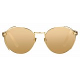 Linda Farrow - 300 C8 Round Sunglasses - Yellow Gold - Linda Farrow Eyewear